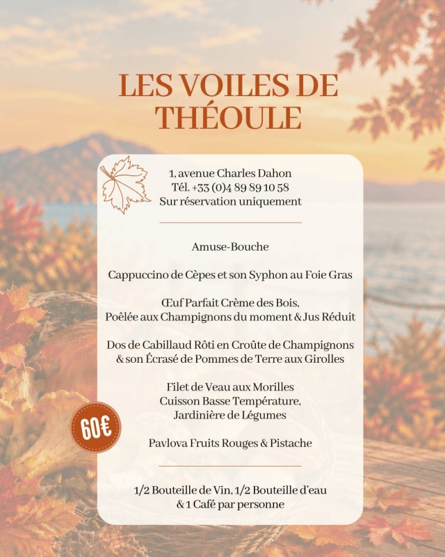 Les Voiles De Théoule - Restaurant Théoule sur Mer - top resto THEOULE-SUR-MER